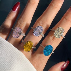 Luxury 8A Oval Cubic Zirconia Party Ring 70200135