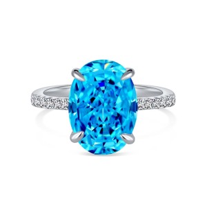 Luxury 8A Oval Cubic Zirconia Party Ring 70200135