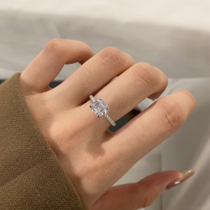 Minimalist Square Cubic Zirconia Party Ring 70200166 Minimalist Square Cubic Zirconia Party Ring 70200166