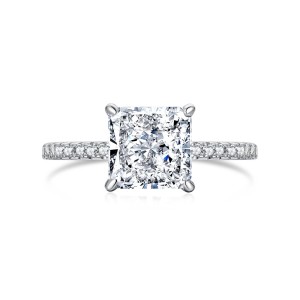 8A Square Cubic Zirconia Solitaire Wedding Party Ring 70200179