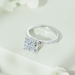8A Square Cubic Zirconia Solitaire Wedding Party Ring 70200179