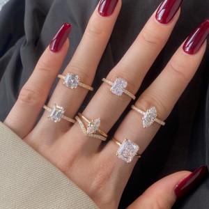 Sparkle 8A Rectangle Cubic Zirconia Party Ring 70200186 Sparkle 8A Rectangle Cubic Zirconia Party Ring 70200186