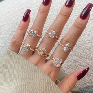 Sparkle 8A Rectangle Cubic Zirconia Party Ring 70200186 Sparkle 8A Rectangle Cubic Zirconia Party Ring 70200186