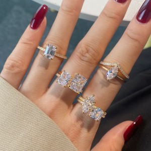 Sparkle 8A Rectangle Cubic Zirconia Party Ring 70200186 Sparkle 8A Rectangle Cubic Zirconia Party Ring 70200186