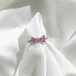 925 Sterling Silver Shiny Zirconia Bow Ring 70200197 925 Sterling Silver Shiny Zirconia Bow Ring 70200197