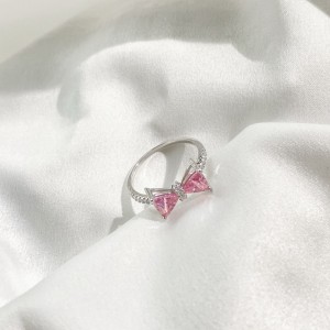 925 Sterling Silver Shiny Zirconia Bow Ring 70200197 925 Sterling Silver Shiny Zirconia Bow Ring 70200197