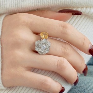 925 Sterling Silver Sparkle Flower Zirconia Solitaire Ring 70200212 925 Sterling Silver Sparkle Flower Zirconia Solitaire Ring 70200212