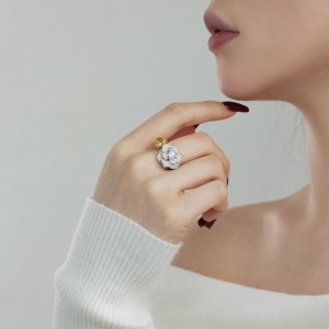 925 Sterling Silver Sparkle Flower Zirconia Solitaire Ring 70200212 925 Sterling Silver Sparkle Flower Zirconia Solitaire Ring 70200212