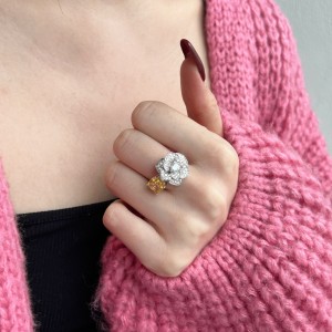 925 Sterling Silver Sparkle Flower Zirconia Solitaire Ring 70200212 925 Sterling Silver Sparkle Flower Zirconia Solitaire Ring 70200212