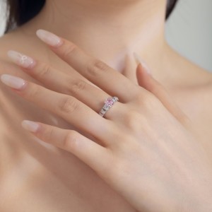 925 Sterling Silver Luxury Zirconia Solitaire Ring 70200220