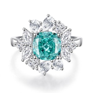 8A Cubic Zirconia Square Solitaire Ring 70200225