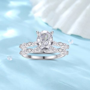 8A Zirconia Oval Solitaire Stack Ring Set 70200229