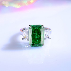 8A Cubic Zirconia Rectangle Solitaire Ring 70200232