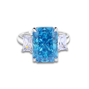 8A Cubic Zirconia Rectangle Solitaire Ring 70200232