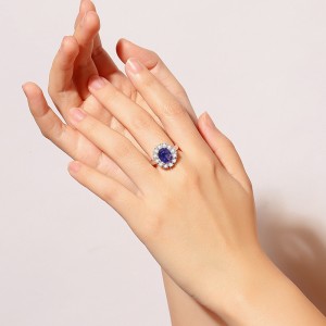 8A Cubic Zirconia Oval Solitaire Ring 70200233 8A Cubic Zirconia Oval Solitaire Ring 70200233