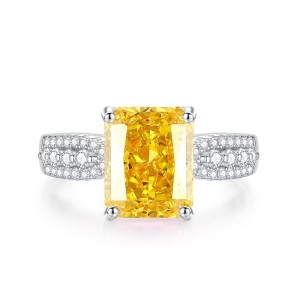 8A Cubic Zirconia Rectangle Solitaire Ring 70200236