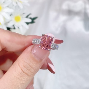 8A Cubic Zirconia Rectangle Solitaire Ring 70200236