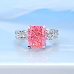 8A Cubic Zirconia Rectangle Solitaire Ring 70200236