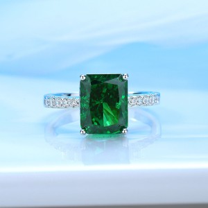 8A Cubic Zirconia Rectangle Solitaire Ring 70200237