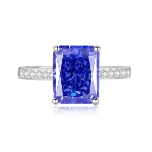 8A Cubic Zirconia Rectangle Solitaire Ring 70200237
