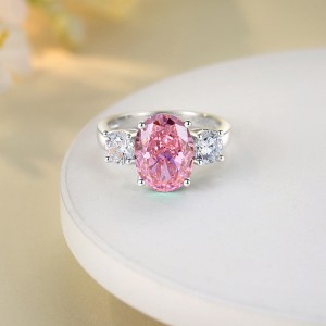 8A Cubic Zirconia Oval Solitaire Ring 70200240 8A Cubic Zirconia Oval Solitaire Ring 70200240