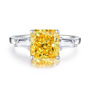 8A Cubic Zirconia Square Solitaire Ring 70200244
