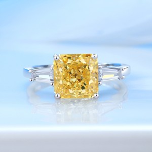 8A Cubic Zirconia Square Solitaire Ring 70200244