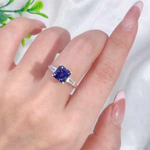 8A Cubic Zirconia Square Solitaire Ring 70200244