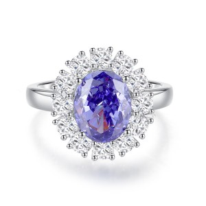 8A Cubic Zirconia Oval Solitaire Ring 70200247 8A Cubic Zirconia Oval Solitaire Ring 70200247