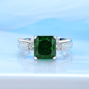 8A Cubic Zirconia Square Solitaire Ring 70200248