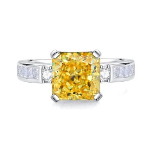 8A Cubic Zirconia Square Solitaire Ring 70200248
