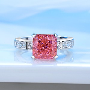 8A Cubic Zirconia Square Solitaire Ring 70200248