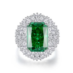 8A Cubic Zirconia Rectangle Solitaire Ring 70200250 8A Cubic Zirconia Rectangle Solitaire Ring 70200250