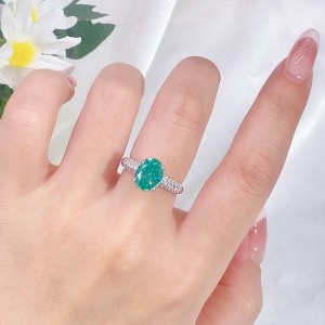 8A Cubic Zirconia Pigeon Egg Solitaire Ring 70200251