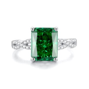 8A Cubic Zirconia Rectangle Solitaire Ring 70200252 8A Cubic Zirconia Rectangle Solitaire Ring 70200252