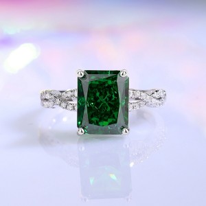 8A Cubic Zirconia Rectangle Solitaire Ring 70200252 8A Cubic Zirconia Rectangle Solitaire Ring 70200252