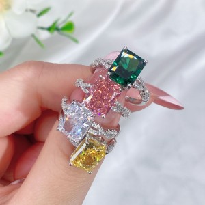 8A Cubic Zirconia Rectangle Solitaire Ring 70200252 8A Cubic Zirconia Rectangle Solitaire Ring 70200252