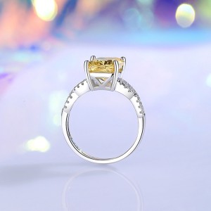 8A Cubic Zirconia Rectangle Solitaire Ring 70200252 8A Cubic Zirconia Rectangle Solitaire Ring 70200252