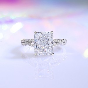 8A Cubic Zirconia Rectangle Solitaire Ring 70200252 8A Cubic Zirconia Rectangle Solitaire Ring 70200252