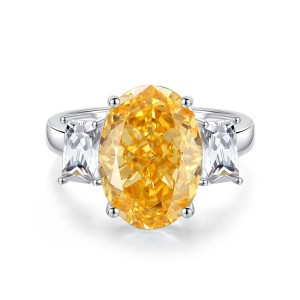 8A Cubic Zirconia Pigeon Egg Solitaire Ring 70200254