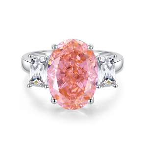 8A Cubic Zirconia Pigeon Egg Solitaire Ring 70200254