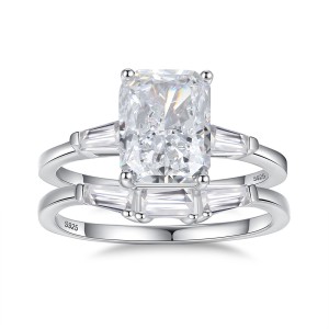 Ice Sugar High Carbon Diamond Stack Ring 70200255