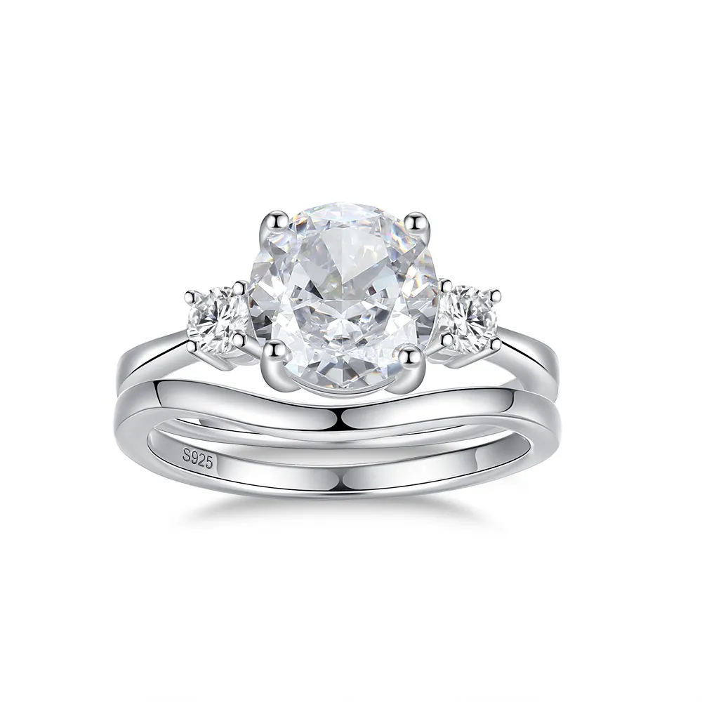 Oval High Carbon Diamond Stack Ring 70200259 Oval High Carbon Diamond Stack Ring 70200259