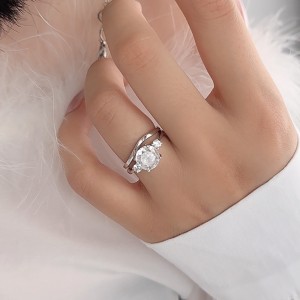 Oval High Carbon Diamond Stack Ring 70200259 Oval High Carbon Diamond Stack Ring 70200259