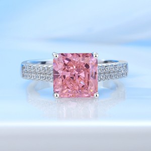 8A Cubic Zirconia Square Solitaire Ring 70200261