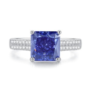 8A Cubic Zirconia Square Solitaire Ring 70200261