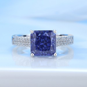 8A Cubic Zirconia Square Solitaire Ring 70200261
