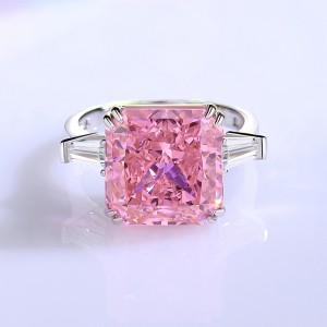 8A Cubic Zirconia Square Solitaire Ring 70200264