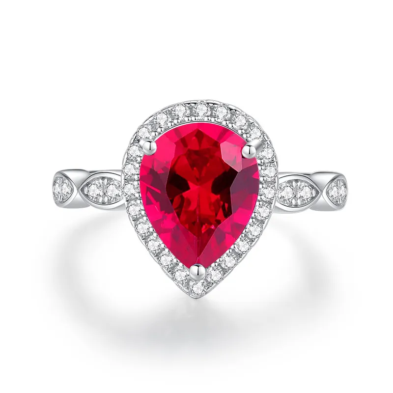 Spinel Zirconia Water Drop Solitaire Ring 70200270 Spinel Zirconia Water Drop Solitaire Ring 70200270
