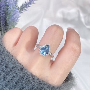 Spinel Zirconia Water Drop Solitaire Ring 70200270 Spinel Zirconia Water Drop Solitaire Ring 70200270